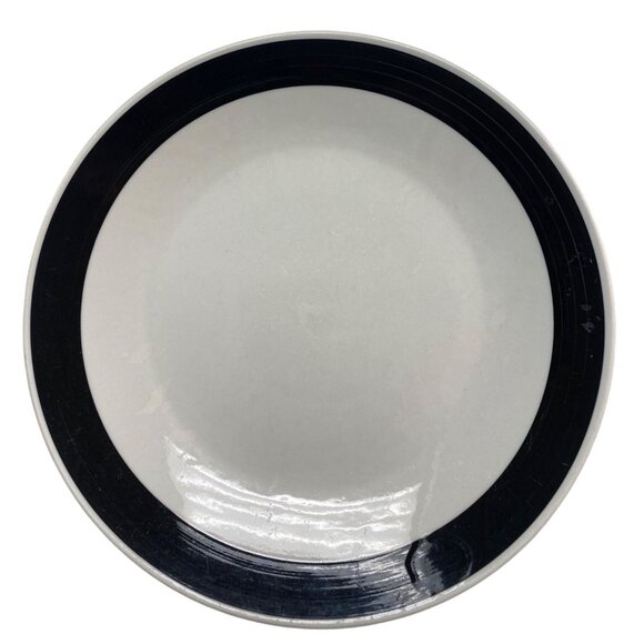 Stoneware Dinner Plates Black & White - Picture 1 of 6